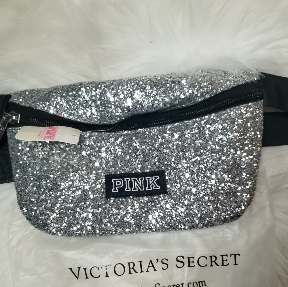 🆕️🎁Victoria's Secret PINK VS Glitter Fanny Pack 